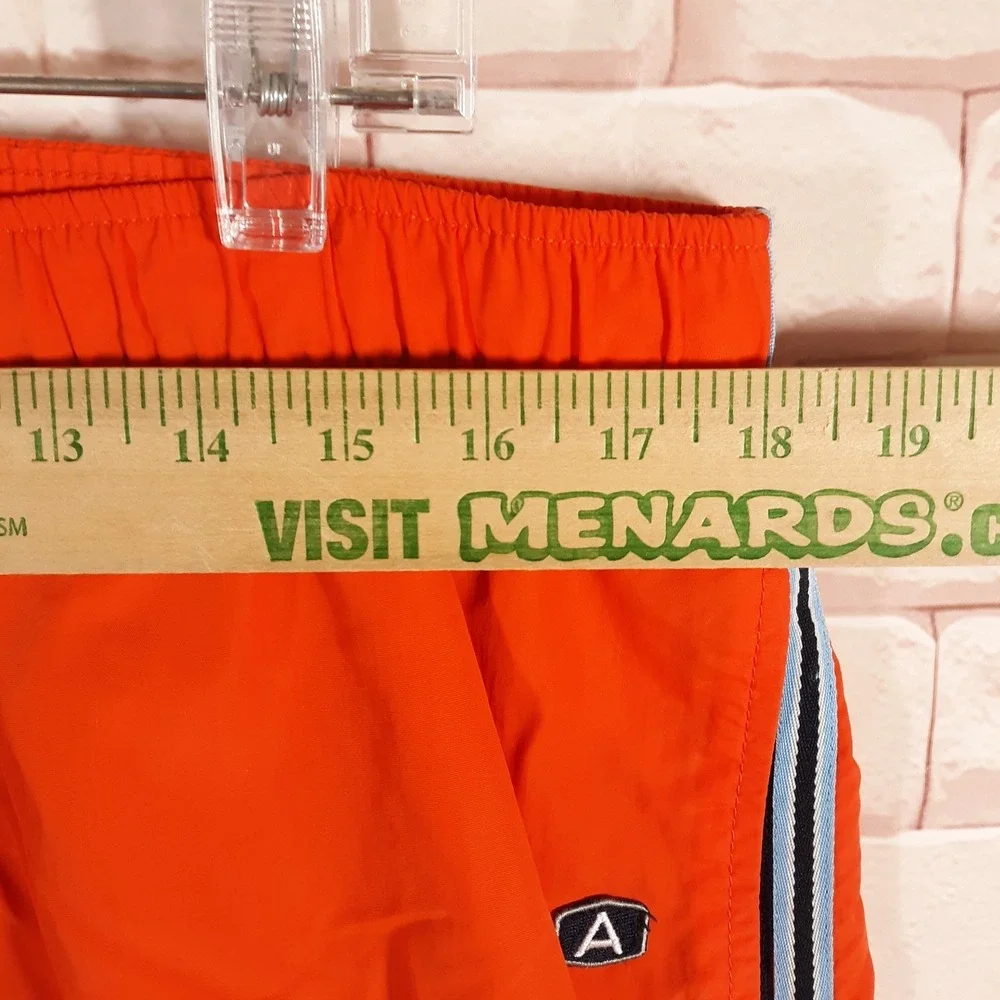 Vintage Abercrombie & Fitch Gym Issue 092 Pants Mens XL Orange Baggy Mesh Lined